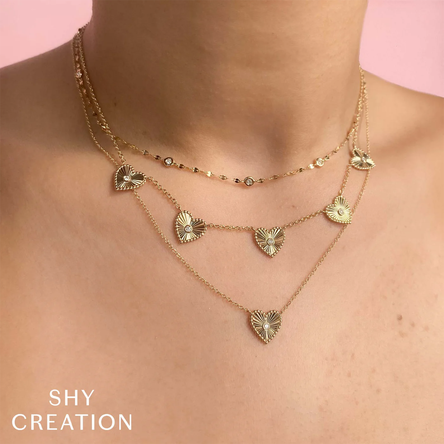 Bailey Diamond By The Yard Yellow Gold Necklace