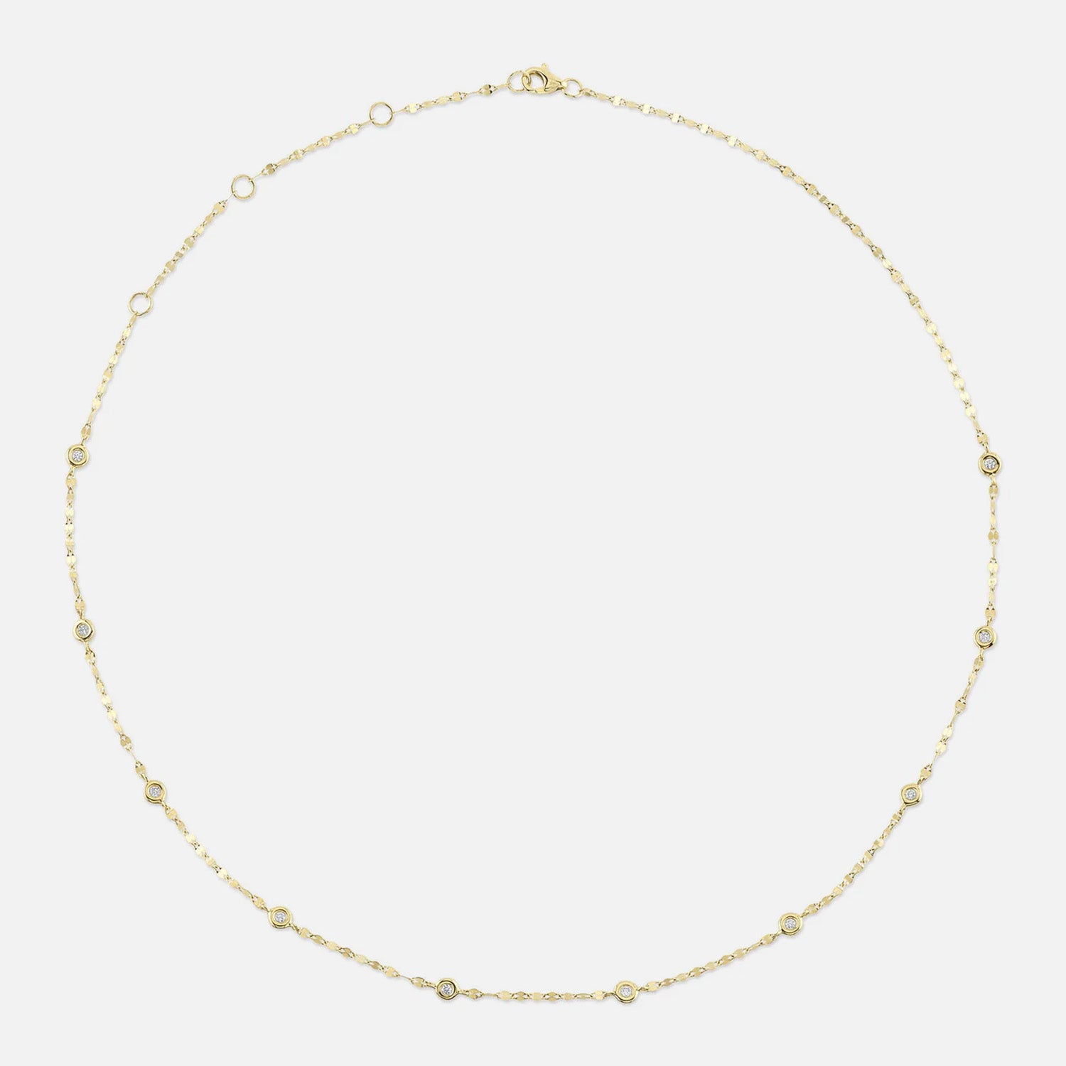 Bailey Diamond By The Yard Yellow Gold Necklace