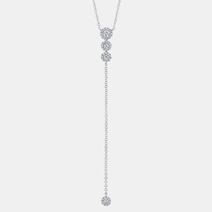 Eden White Gold Diamond Lariat Necklace
