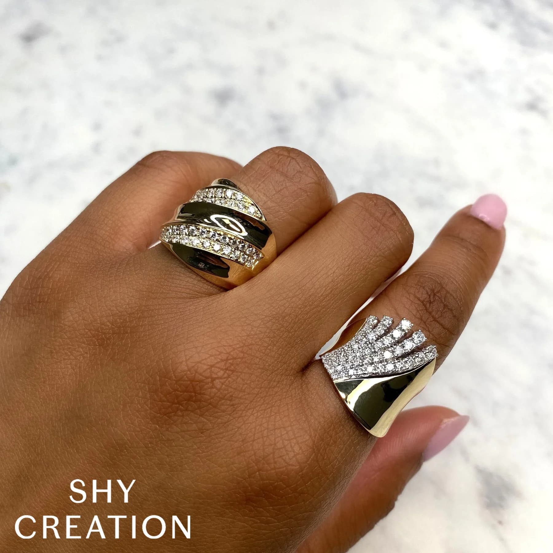 shy creation diamond ring