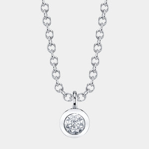 Stella White Gold Diamond Pendant Necklace