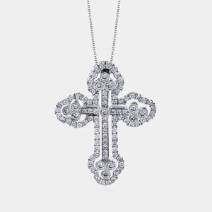 Cross Pendant with Diamonds
