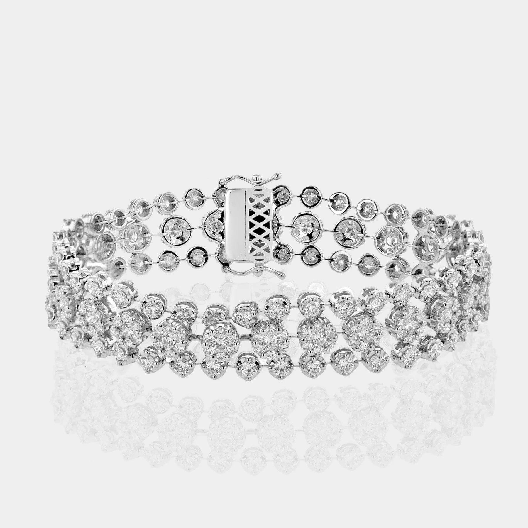 mesh diamond bracelet