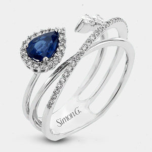 Diamond and Sapphire Fashion Ring