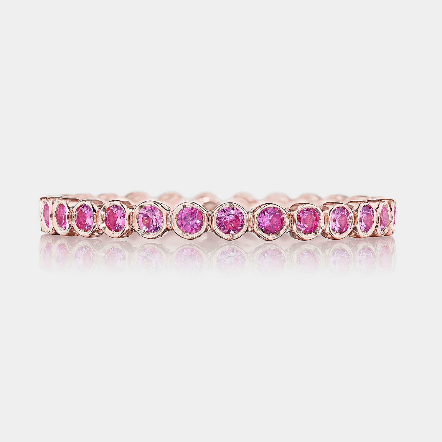 pink sapphire bezel ring