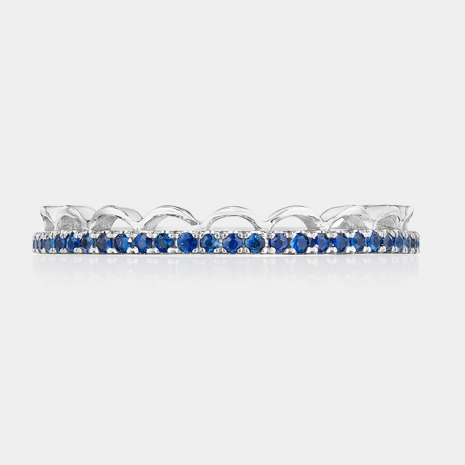sapphire crown eternity band