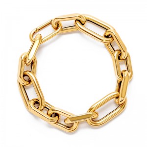 Chunky Gold Cable Link Bracelet - 06202022-4