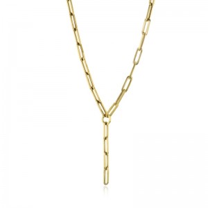 CN130 Chain Link Necklace in 18k Gold