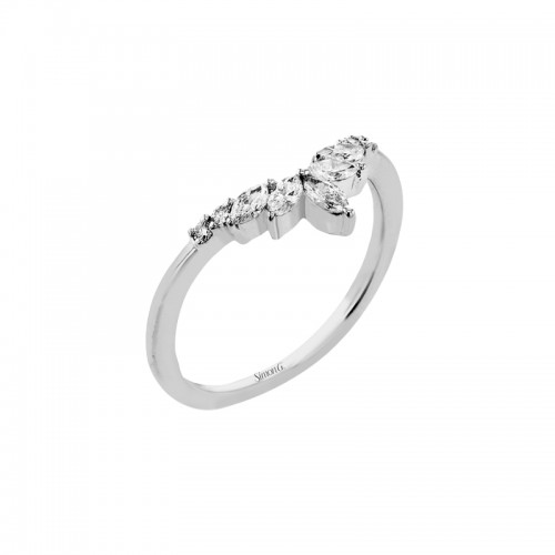 LR4119W Diamond Fashion Ring In 18 Karat White Gold With Round Cut Diamonds