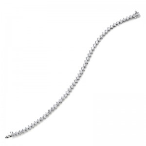 White Gold Diamond Tennis Bracelet - M4343