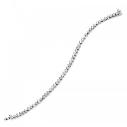 White Gold Diamond Tennis Bracelet - M4343