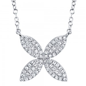 SC55002921 Kate Collection Diamond Necklace In 14 Karat White Gold