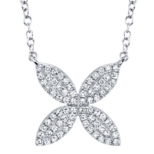 SC55002921 Kate Collection Diamond Necklace In 14 Karat White Gold