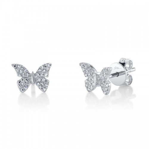 SC55024043 Kate 0.15CT Diamond Butterfly Stud Earring