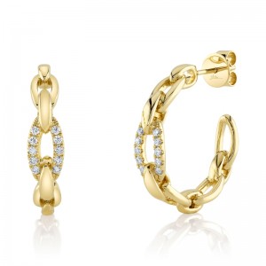 SC55024782D1.00 Kate Collection Medium Hoop Earrings In 14 Karat Yellow Gold