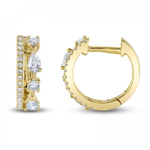 SC55025100 Colette Collection 0.43CT Diamond Huggie Earring