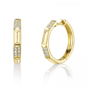 SC55026729D0.75 Kate Collection Small Hoop Earrings In 14 Karat Yellow Gold