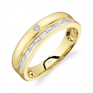 SC55027516 Kate Diamond Baguette Band In 14 Karat Yellow Gold