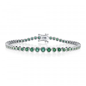 SC41002295 Bailey Collection 2.07CT Emerald Tennis Bracelet