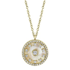 Mother of Pearl & Diamond Pendant - SC55020678