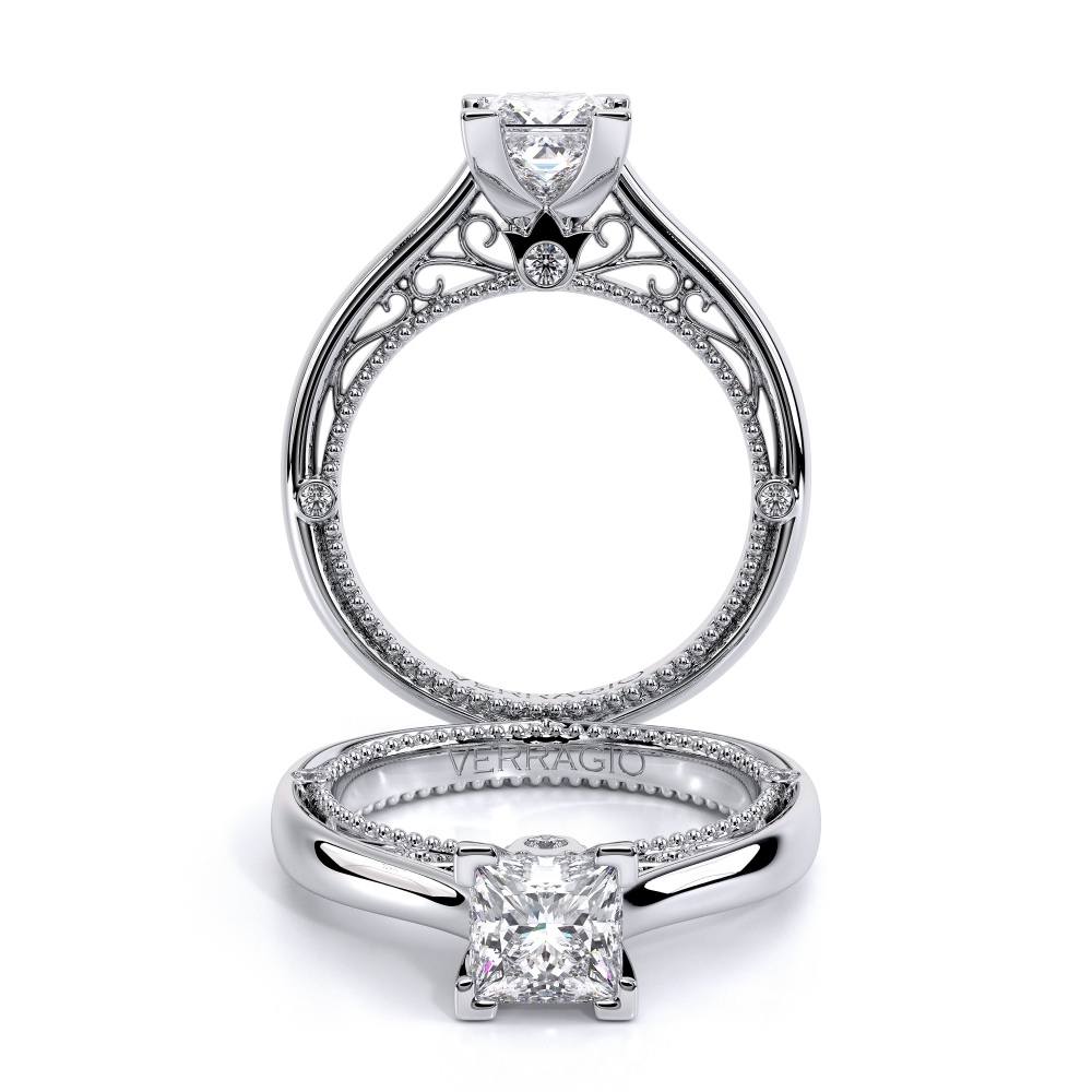 Venetian-5047p-Platinum Princess Solitaire Engagement Ring