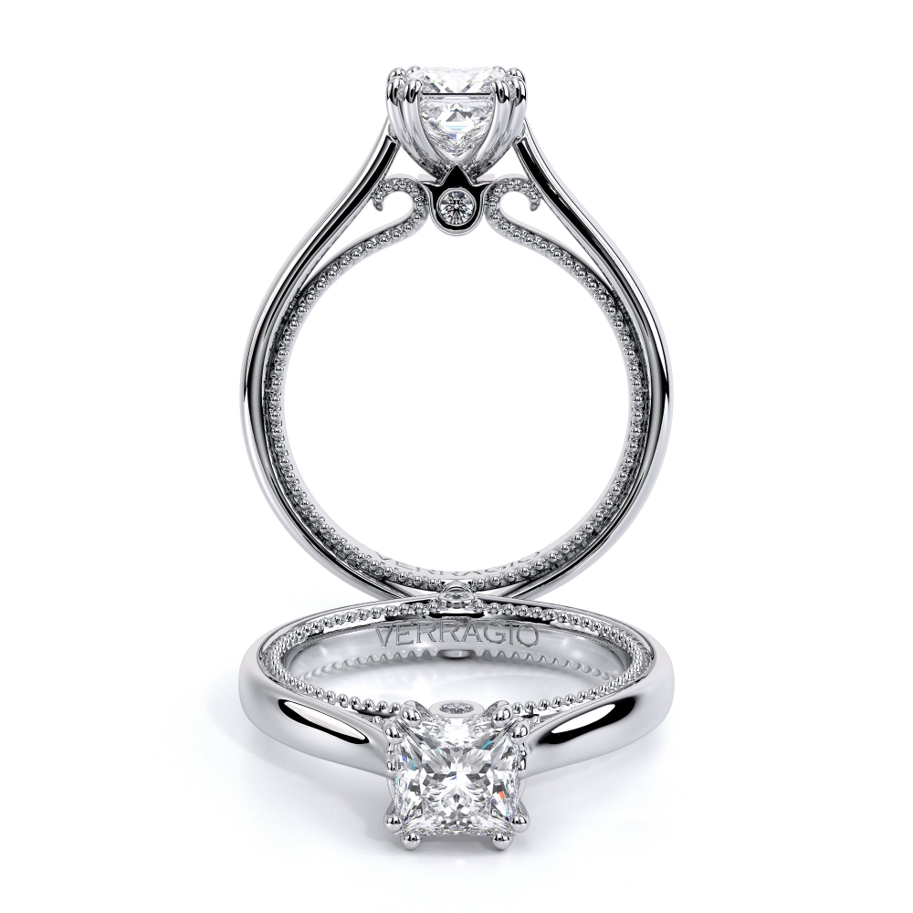 Couture-0418p-Platinum Princess Solitaire Engagement Ring