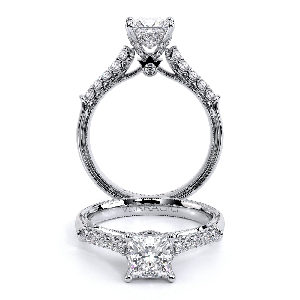 Renaissance-938p-5.5-Platinum Princess Pave Engagement Ring