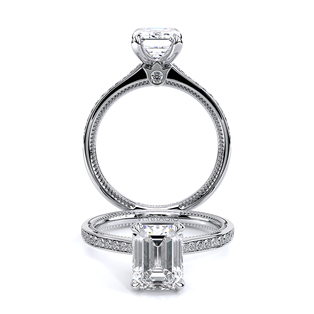 Renaissance-Sld301-Em-Platinum Emerald Solitaire Engagement Ring